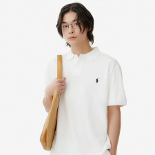 커스텀 슬림핏 메시 폴로 셔